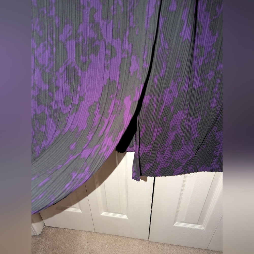 Terra & Sky Purple and Black Sleeveless Dress - Picture 3 of 4